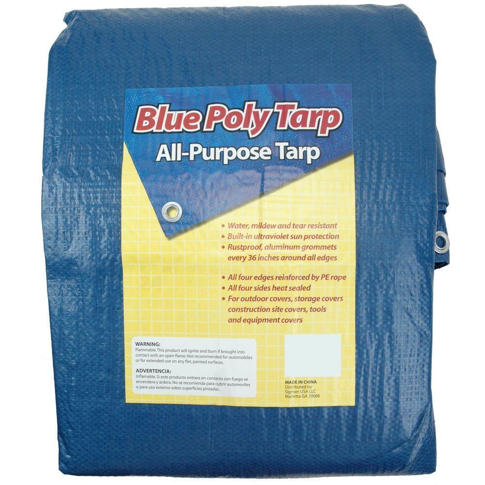 Sigman 5' x 7' Blue Tarp – Sigman Tarp